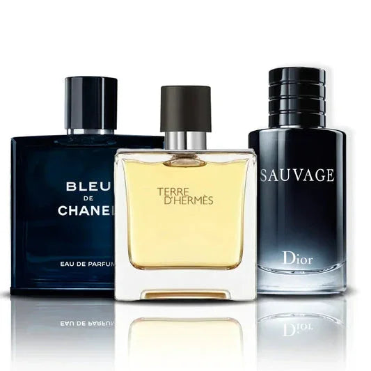 Zestaw 3 Perfum | Bleu de Chanel + Terre d'Hermès + Sauvage