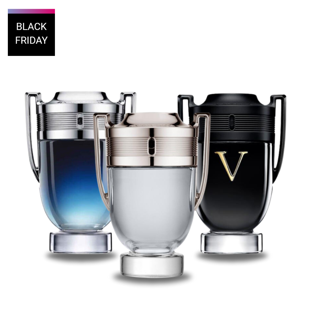 3 perfumy Paco Rabanne INVICTUS LEGEND, Paco Rabanne INVICTUS et Paco Rabanne INVICTUS VICTORY 100ml (Eau de Parfum)