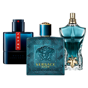 3 perfumy Prada Luna Rossa, Versace Eros, Le Beau (Eau De Parfum)