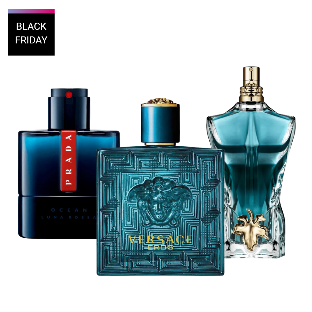 3 perfumy Prada Luna Rossa, Versace Eros, Le Beau (Eau De Parfum)