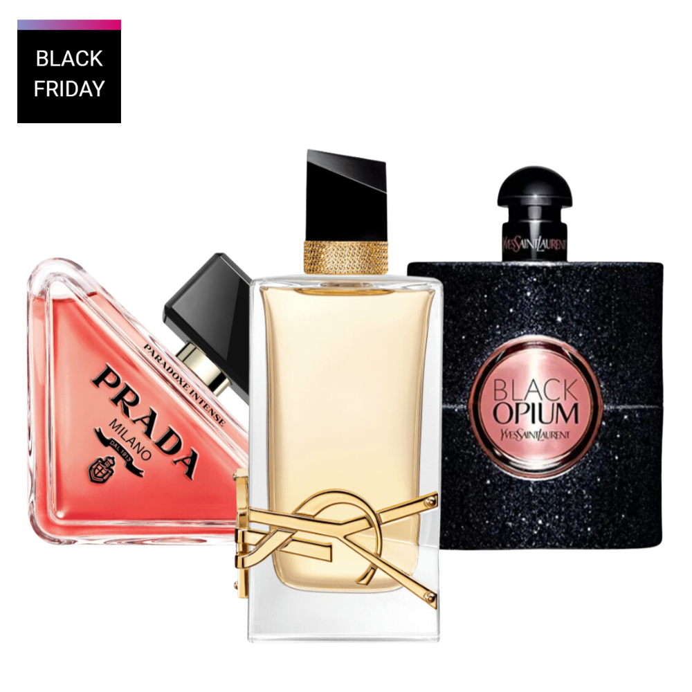 3 perfumy Prada Paradoxe, Black Opium Yves Saint Laurent, Libre (Eau de Parfum)