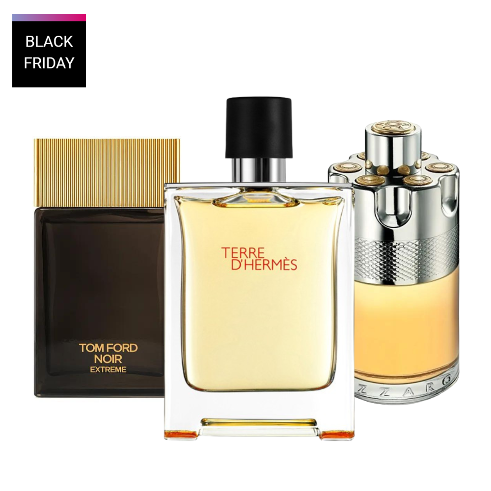 3 perfumy Terre d’Hermès, Azzaro Wanted , Tom Ford Noir Extreme (Eau de Parfum)