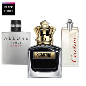 3 perfumy Allure Homme Sport, Jean Paul Gaultier Scandal, Cartier Declaration (Eau de Parfum)