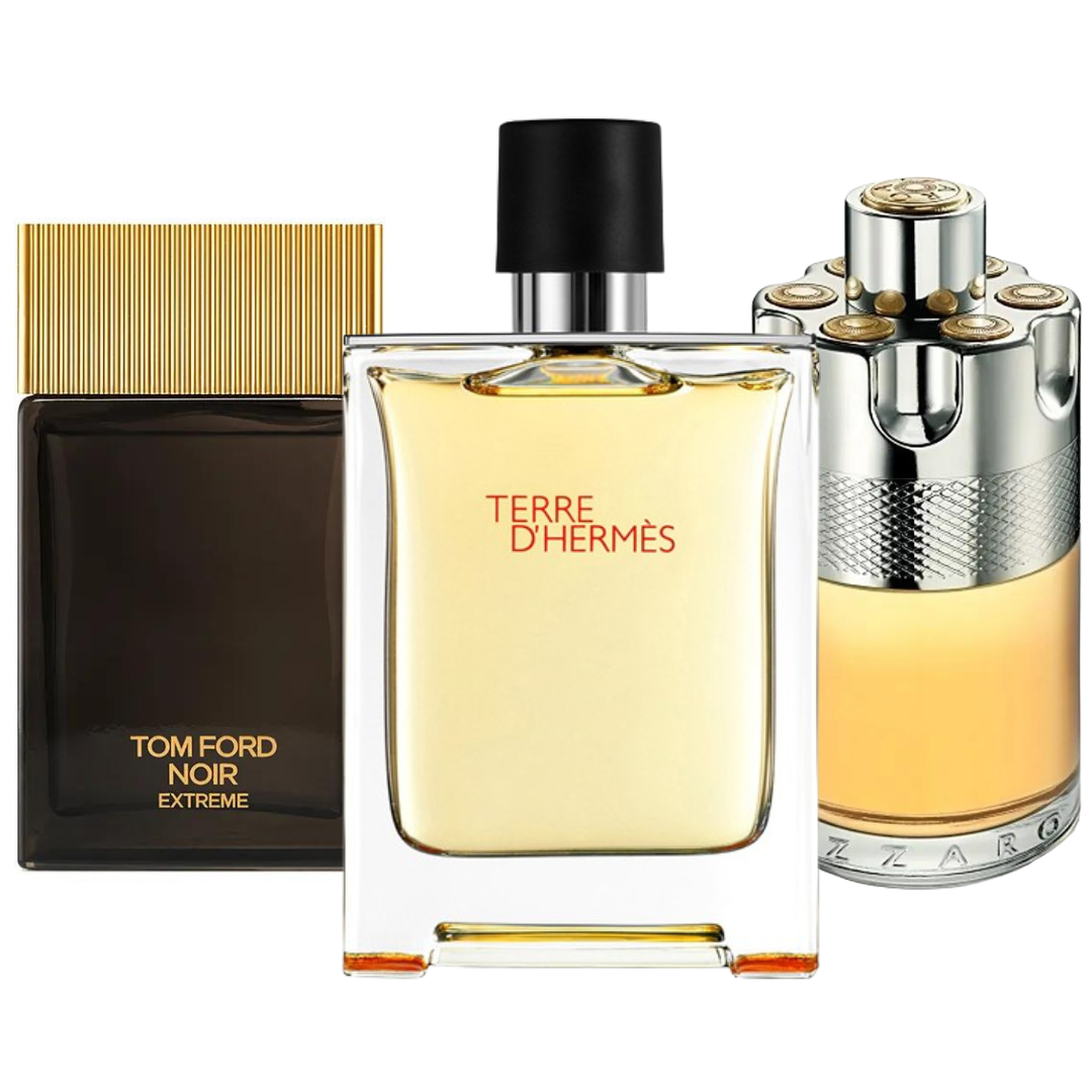 3 perfumy Terre d’Hermès, Azzaro Wanted , Tom Ford Noir Extreme (Eau de Parfum)