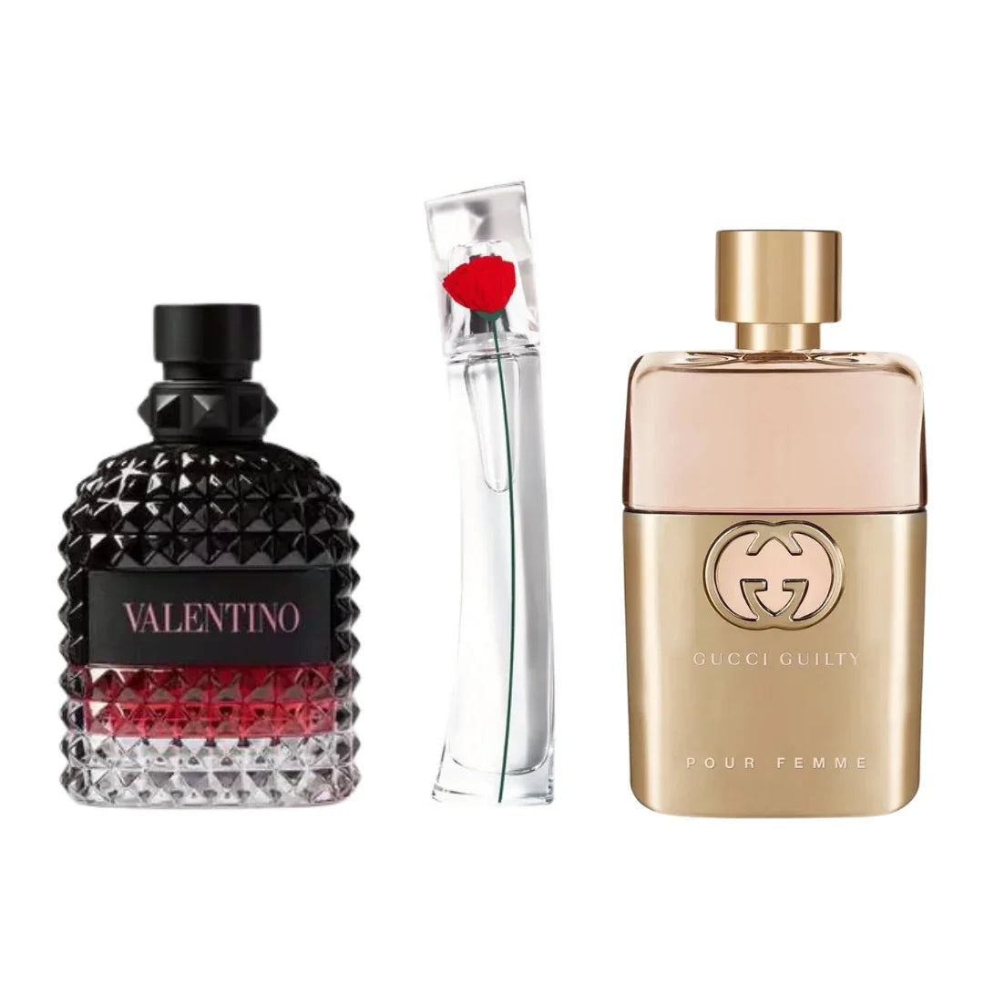 Zestaw 3 Perfum | Gucci Guilty + Valentino Donna Intense + Flower